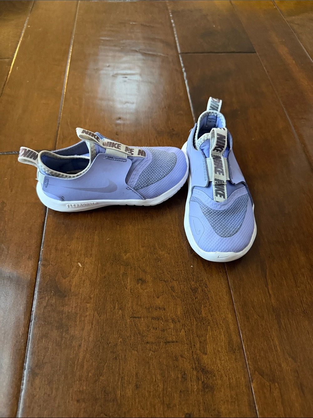 Nike Kids Slip-On Sneakers — Lavender & White